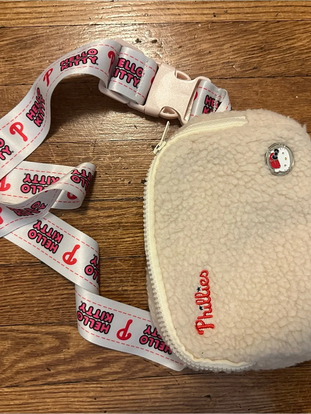 Phillies collab with Hello Kitty Sherpa Waist Bag